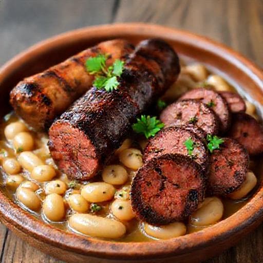 Butifarra con Mongetes y Butifarra Negra