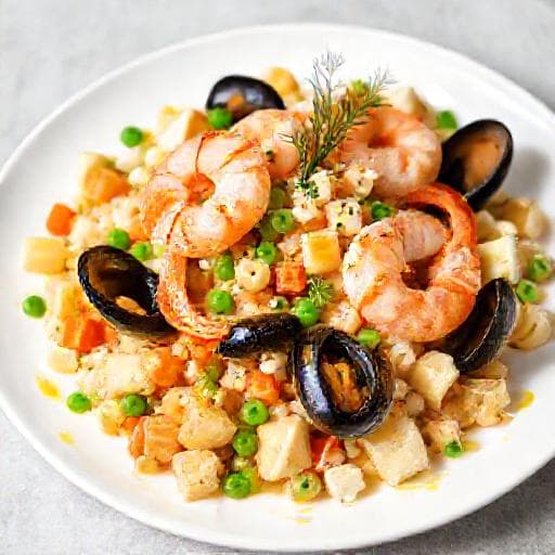 Ensaladilla Rusa con Mariscos
