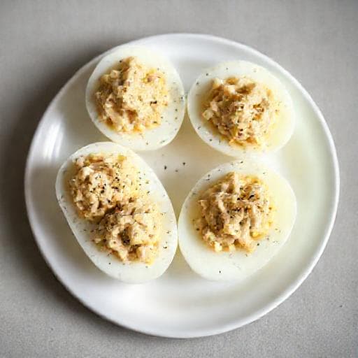 Huevos Rellenos de Atún Rápidos