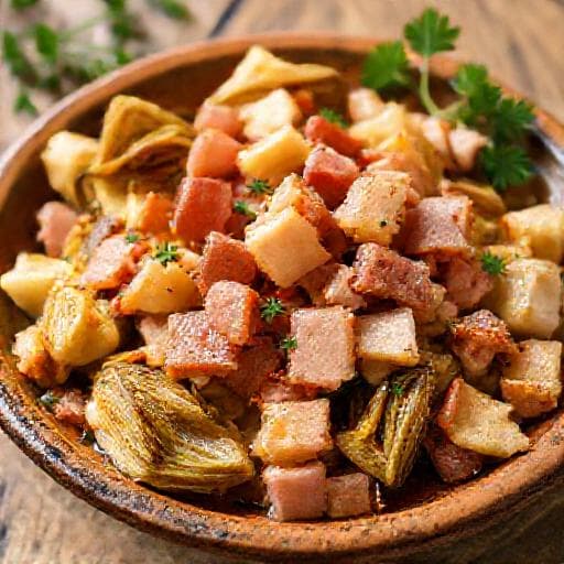 Alcachofas con Jamón Clásicas