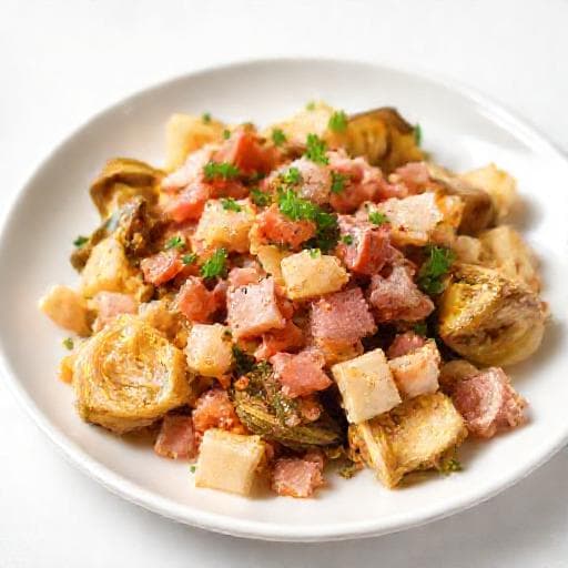 Alcachofas Salteadas con Jamón y Ajo (Versión Rápida)