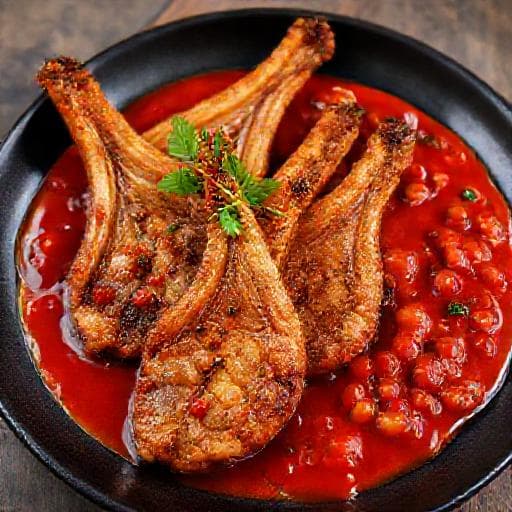Oreja a la Plancha con Salsa de Pimientos y Cebolla