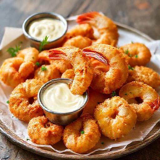 Gambas con Gabardina Express