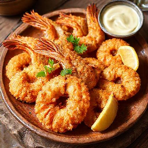 Gambas con Gabardina al estilo Andalucía