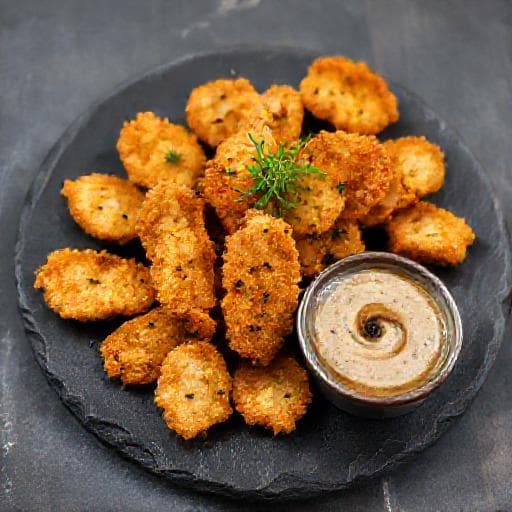 Pescaíto Frito con Alioli de Ajo Negro