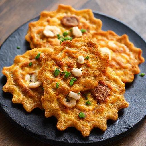 Tortillitas de Camarones con Pescado Blanco