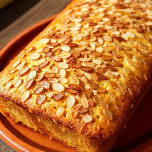 Coca de Llanda de Naranja y Almendras