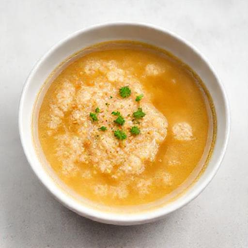 Gofio Escalado Rápido con Caldo de Pollo