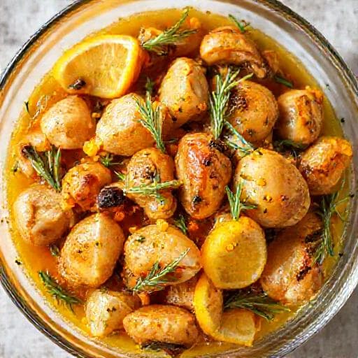 Codornices en Escabeche con Cítricos y Hierbas