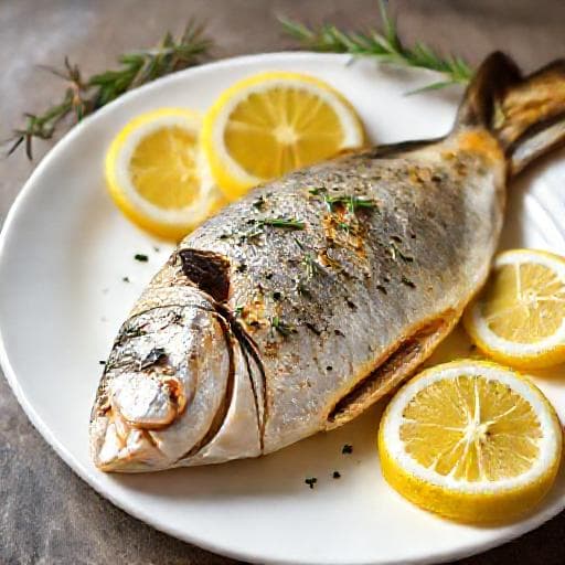Besugo al Horno Rápido con Limón y Hierbas