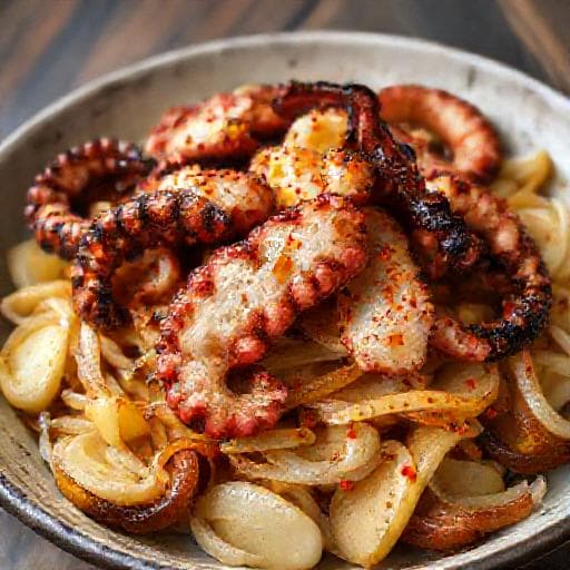 Pulpo a la Brasa con Patatas Panadera