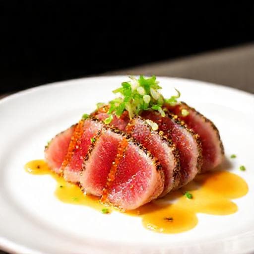 Hurtig Tun Tataki med Ponzu