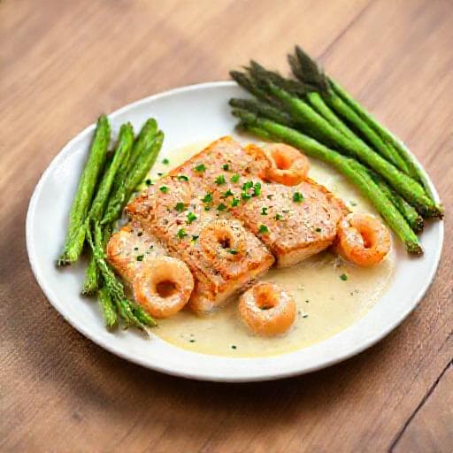 Hurtig Laks med Rejer i Citronsauce