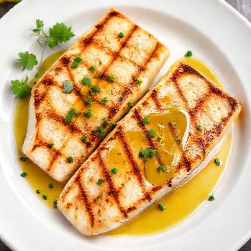 Hurtig Grillet Fjeldørred med Brunet Smør og Persille