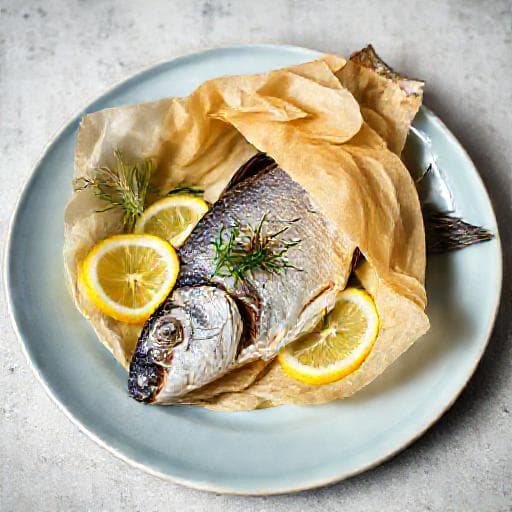 Dorade en Papillote med Citron og Fennikel