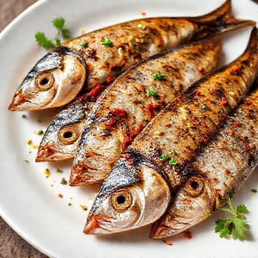 Hurtige grillede sardiner med hvidløg og chili