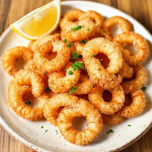 Hurtig Friteret Calamari med Hvidløg