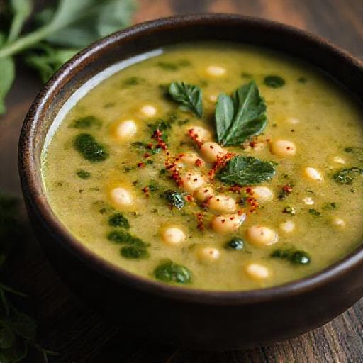 Grønkålssuppe med Hvide Bønner og Røget Paprika