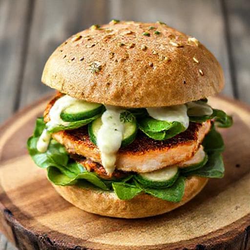 Hurtig Lakseburger med Citron-Dild Dressing