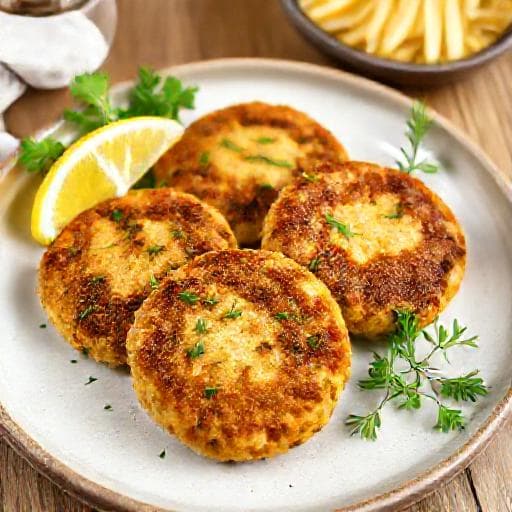 Bønnefrikadeller med Urter og Citron