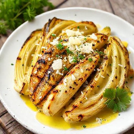 Klassisk Grillet Spidskål med Parmesan