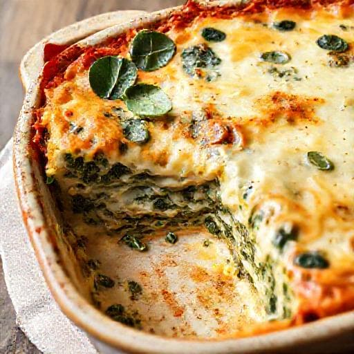 Klassisk Spinatlasagne