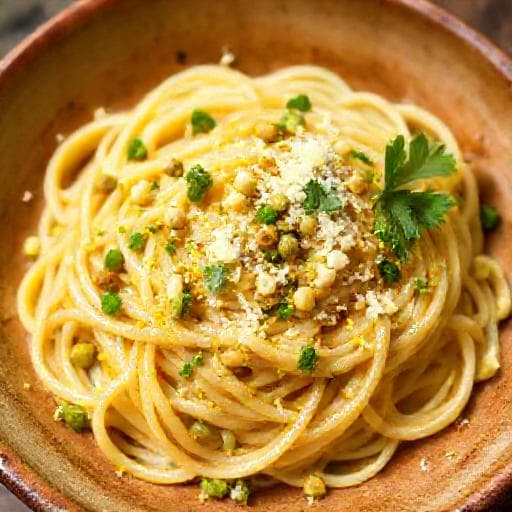 Hurtig Pasta med Pistacie og Citron
