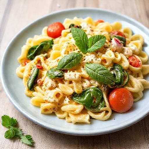 Pasta Primavera med Citron og Ricotta