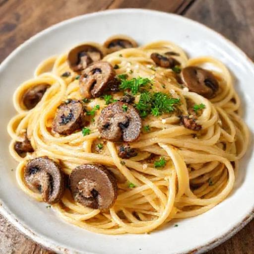 Klassisk Tagliatelle med Svampe og Hvidløg