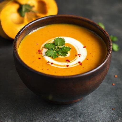 Peberfrugtsuppe med Chili og Kokosmælk