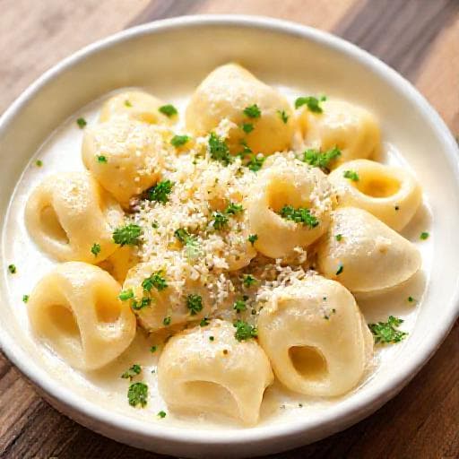 Klassiske Tortellini med Flødesauce