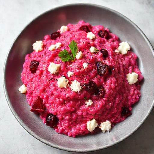 Hurtig Rødbederisotto med Feta