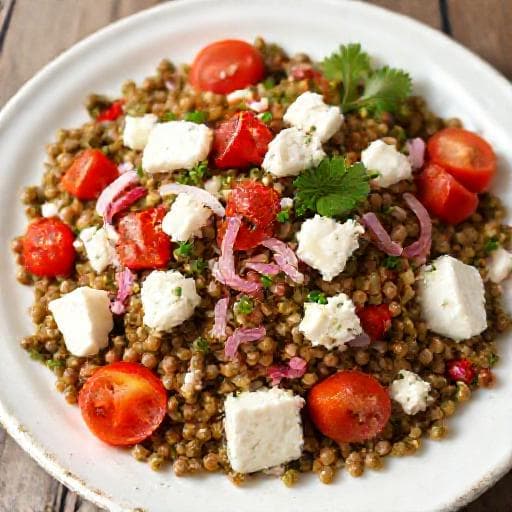 Klassisk Linsesalat med Feta