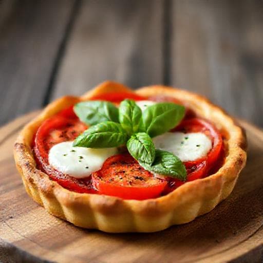 Klassisk Tomattærte med Mozzarella
