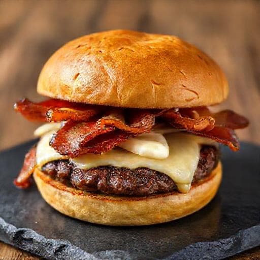 Smashburger med Bacon og Aioli