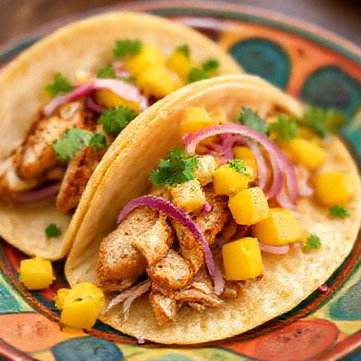 Tacos al Pastor med Kylling og Mango