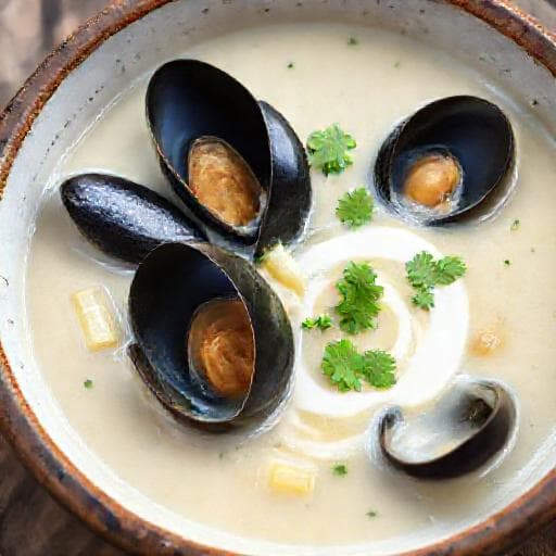 Klassisk Blåmuslingesuppe