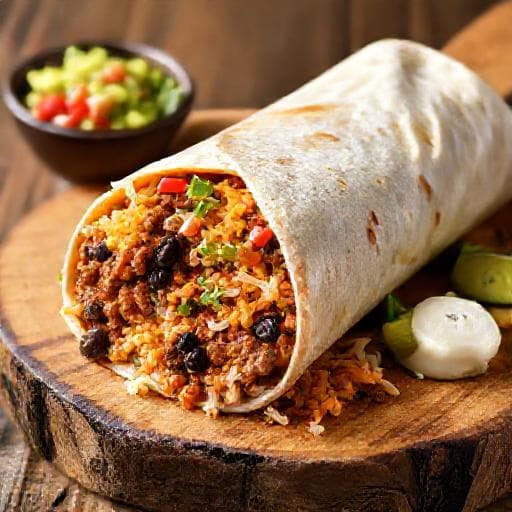 Klassisk Oksekødsburrito