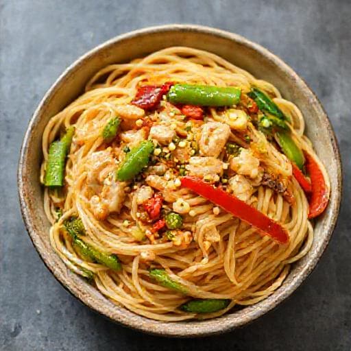 Hurtig Kylling Lo Mein