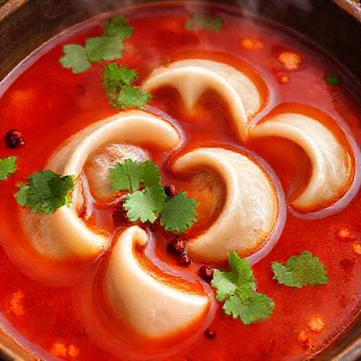 Sichuan-inspirerede Krydrede Dumplings (Chongqing Stil)