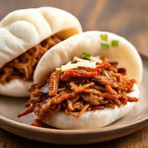 Klassisk Bao med Pulled Pork