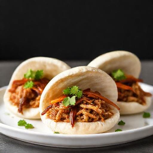 Hurtig Bao med Pulled Pork (Genvej)