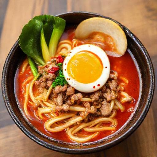 Krydret Miso Ramen med Svinekød og Pak Choi