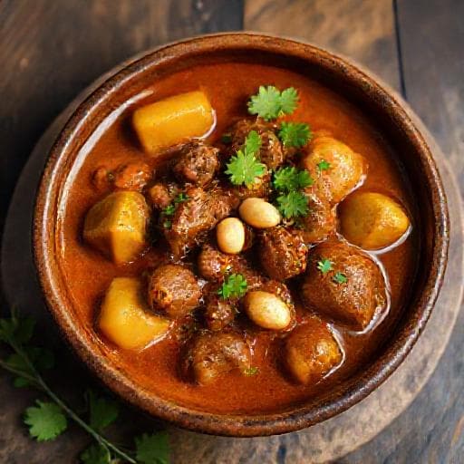 Klassisk Massaman Curry med Oksekød