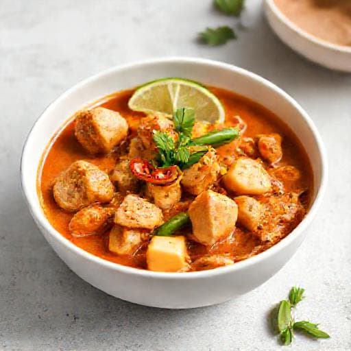 Hurtig Massaman Curry med Kylling