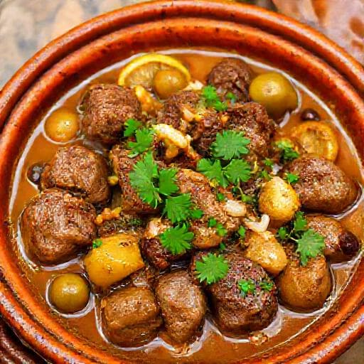 Lammetagine med Citron og Oliven
