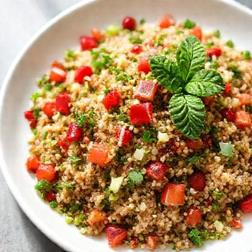 Tabbouleh med Quinoa og Granatæble