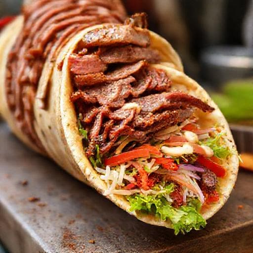 Klassisk Oksekød Shawarma
