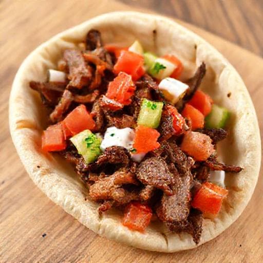 Hurtig Oksekød Shawarma i Pita