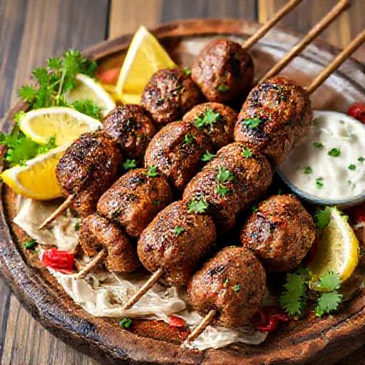 Klassisk Oksekød Kofta Kebab